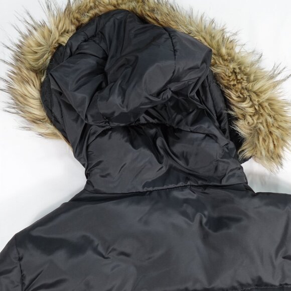 MICHAEL Michael Kors Women's Faux-Fur Trim Hooded Maxi Puffer Coat Small - Picture 8 of 9